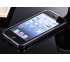 Zrkadlový kryt + bumper iPhone 5/5S/SE - čierny